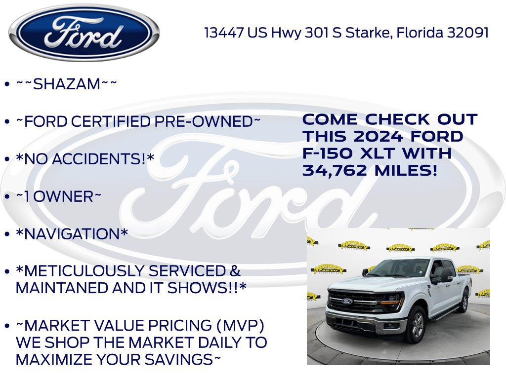 Certified 2024 Ford F150 XLT w/ Mobile Office Package RWD image 6