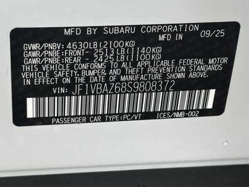 New 2025 Subaru WRX tS image 25