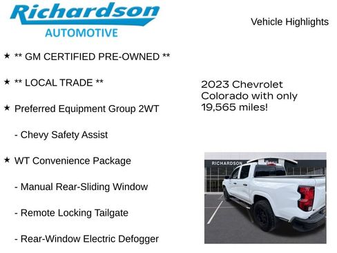 Used 2023 Chevrolet Colorado W/T RWD image 11
