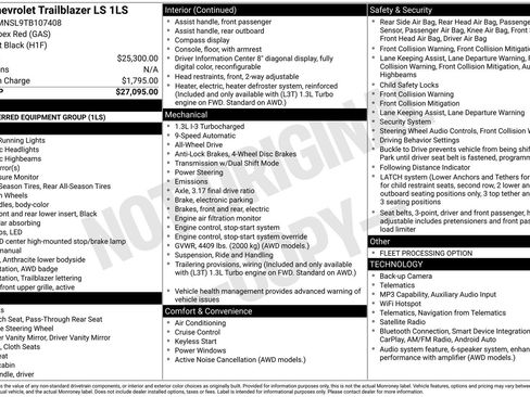 Used 2026 Chevrolet TrailBlazer LS AWD/4WD image 16