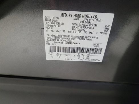 Used 2017 Ford Explorer Limited w/ Equipment Group 301A image 33