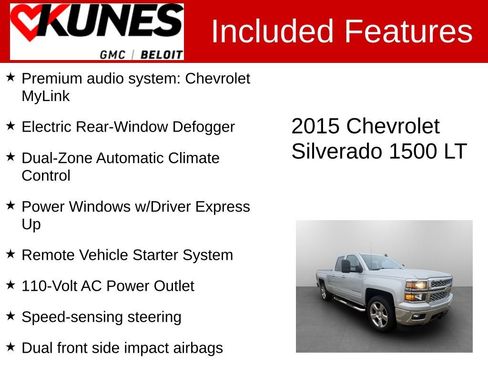 Used 2015 Chevrolet Silverado 1500 LT w/ LT Convenience Package image 3