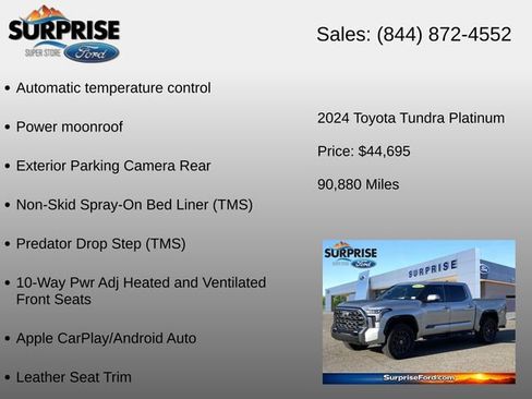 Used 2024 Toyota Tundra Platinum AWD/4WD image 12
