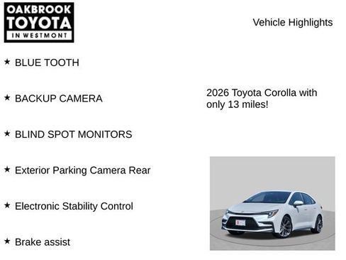 Certified 2026 Toyota Corolla SE FWD image 6