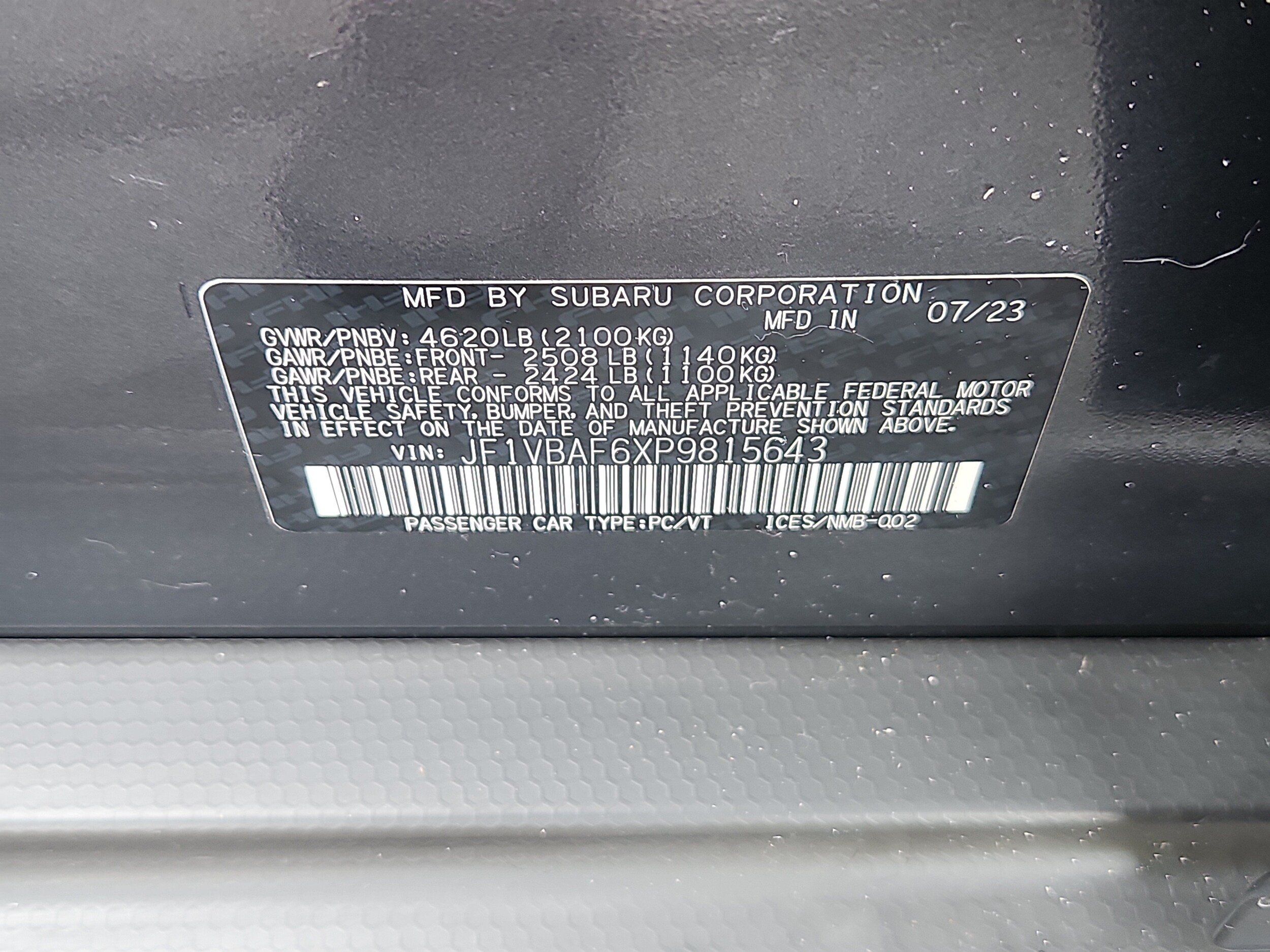 Used 2023 Subaru WRX Premium AWD/4WD image 7