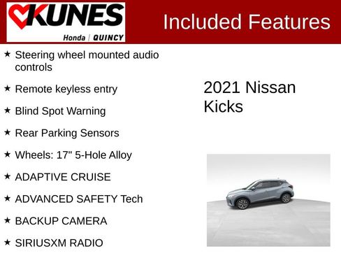 Used 2021 Nissan Kicks SV FWD image 2