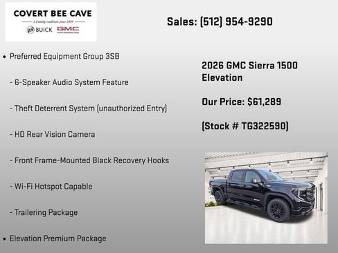 New 2026 GMC Sierra 1500 Elevation AWD/4WD image 25