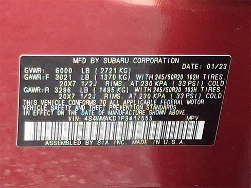 Certified 2023 Subaru Ascent Onyx Edition Limited image 31