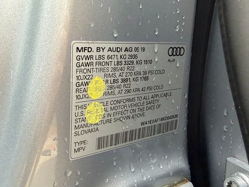 Used 2019 Audi Q8 Premium Plus w/ Premium Plus AWD/4WD image 54