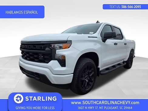 New 2026 Chevrolet Silverado 1500 Custom w/ Turbomax Blackout Package RWD image 1