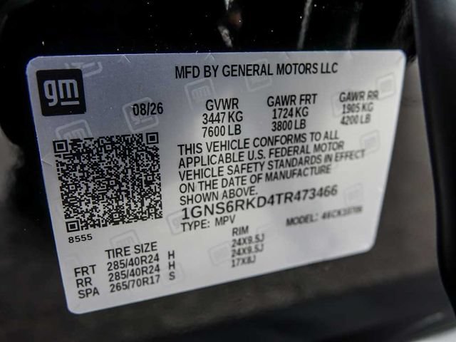 New 2026 Chevrolet Tahoe RST w/ RST Capability Package AWD/4WD image 32