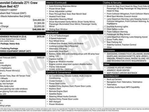 New 2026 Chevrolet Colorado Z71 w/ Z71 Convenience Package 2 image 18