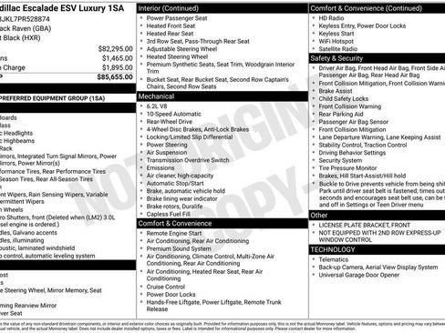Certified 2023 Cadillac Escalade ESV Luxury RWD image 47