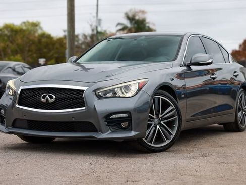 Used 2015 INFINITI Q50 4dr Sedan RWD w/ Technology Package image 1