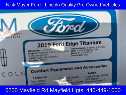 Used 2019 Ford Edge Titanium w/ Equipment Group 301A image 24