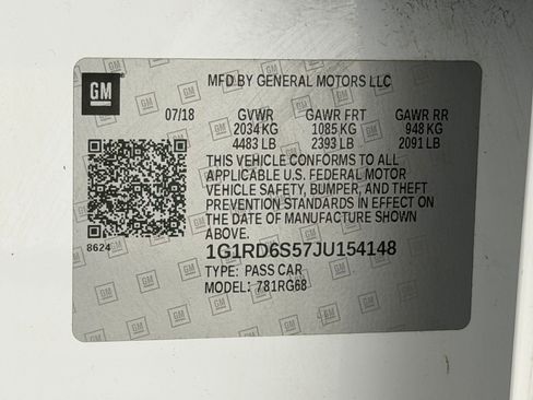 Used 2018 Chevrolet Volt Premier w/ Driver Confidence Package image 29