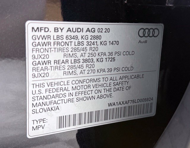 Used 2020 Audi Q7 3.0T Premium w/ Convenience Package AWD/4WD image 27