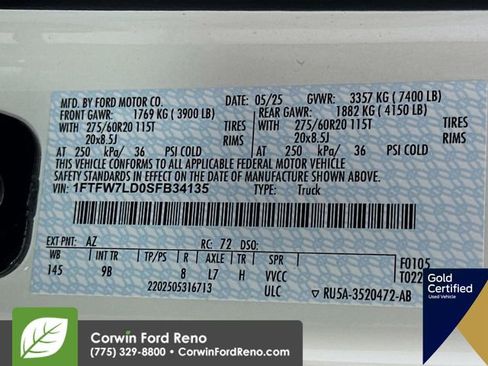 Used 2025 Ford F150 Platinum w/ Equipment Group 702A High AWD/4WD image 38
