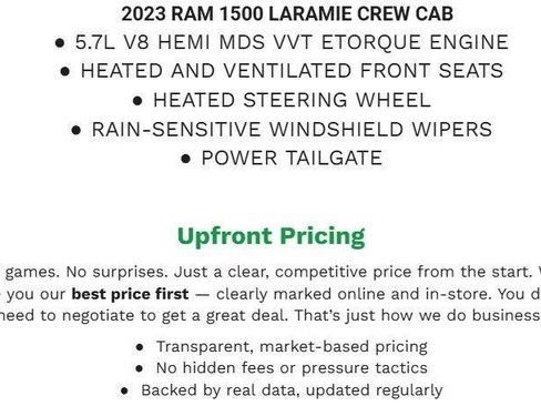 Used 2023 RAM 1500 Laramie AWD/4WD image 2