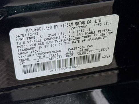 Used 2023 INFINITI Q50 Red Sport 400 w/ Black Opal Edition RWD image 34