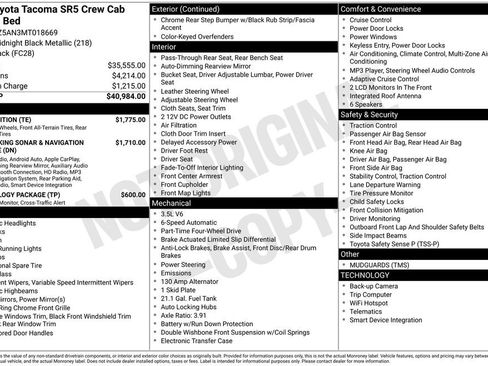 Used 2021 Toyota Tacoma SR5 w/ Trail Edition image 27