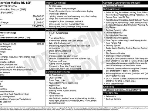 Used 2024 Chevrolet Malibu RS image 6