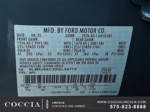 Certified 2025 Lincoln Aviator Premiere image 26