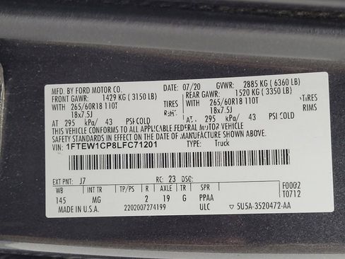 Used 2020 Ford F150 XLT w/ Equipment Group 301A Mid RWD image 33
