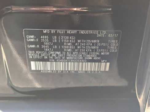 Used 2017 Subaru Outback 2.5i Touring w/ Popular Package #5A image 36