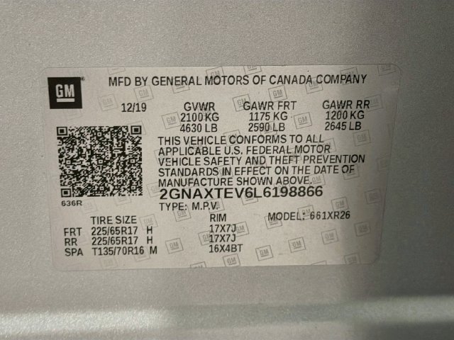 Used 2020 Chevrolet Equinox LT AWD/4WD image 24