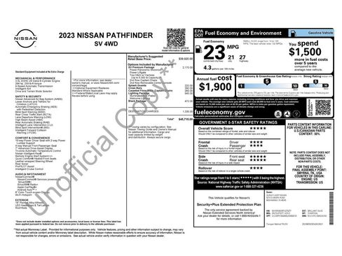 Used 2023 Nissan Pathfinder SV w/ SV Premium Package image 44