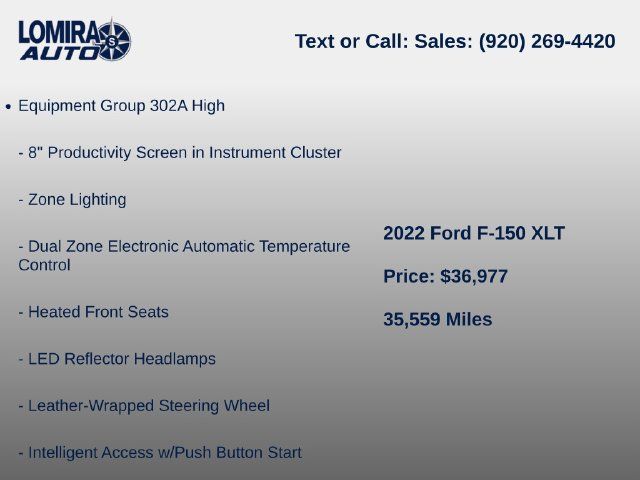 Used 2022 Ford F150 XLT w/ Equipment Group 302A High AWD/4WD image 8