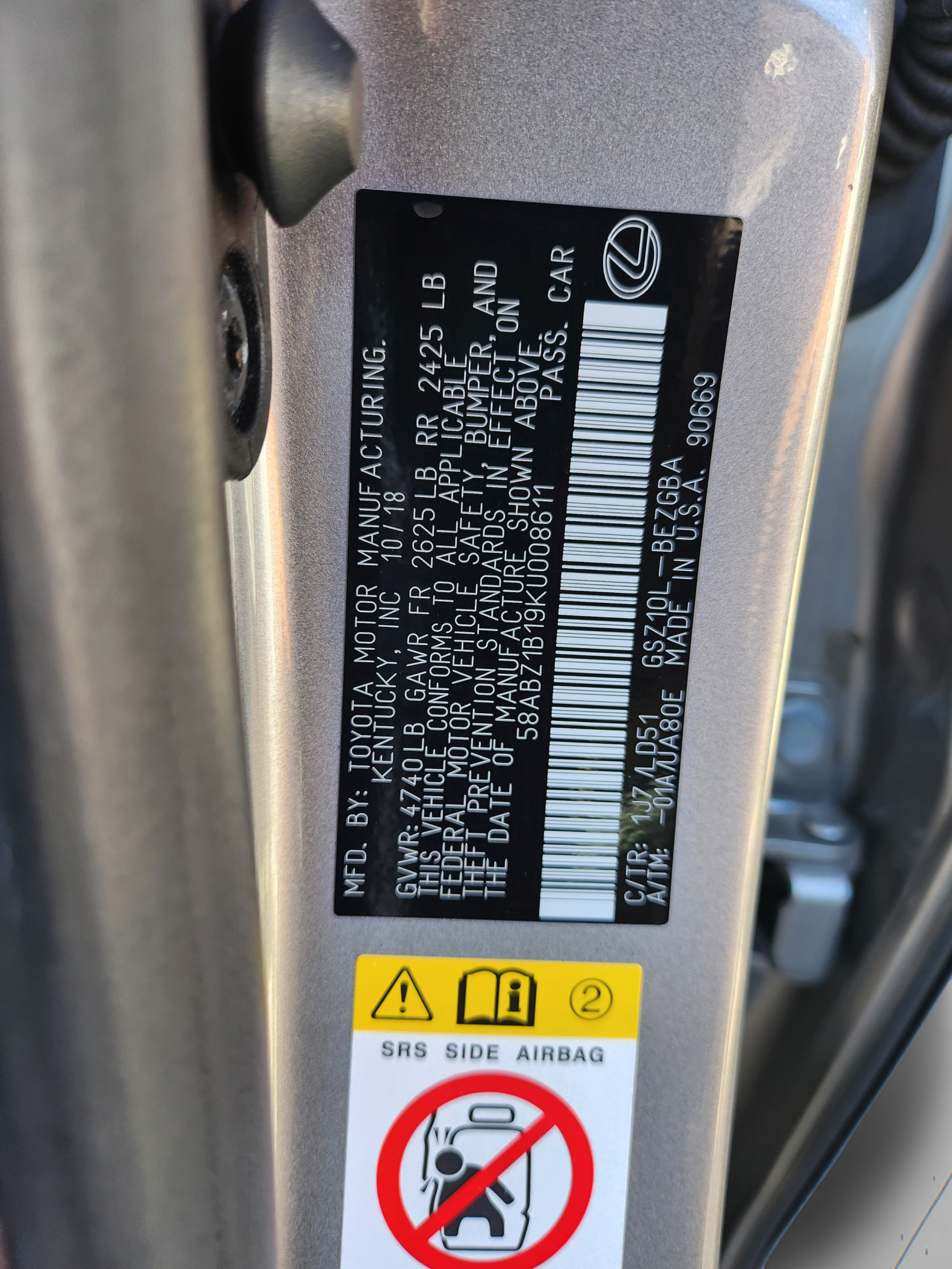 Used 2019 Lexus ES 350 w/ Premium Package FWD image 34