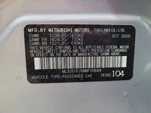 Used 2021 Mitsubishi Mirage G4 ES FWD image 33