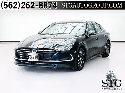 Used 2021 Hyundai Sonata Blue FWD image 1