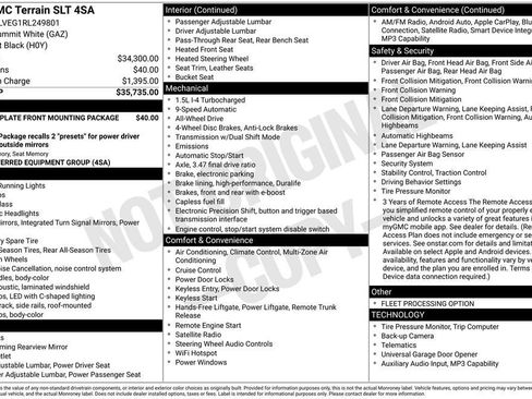 Certified 2024 GMC Terrain SLT AWD/4WD image 39