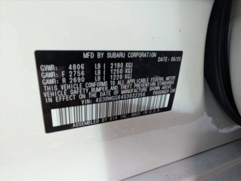 New 2025 Subaru Legacy Sport w/ Popular Package #3 image 22