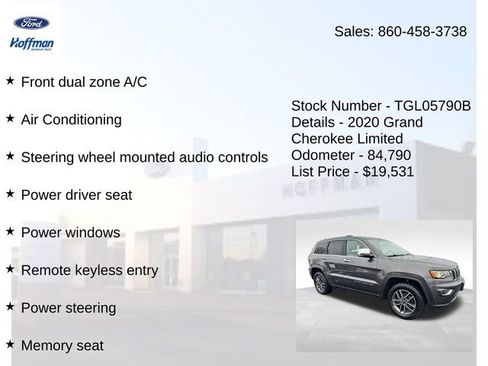 Used 2020 Jeep Grand Cherokee Limited image 15