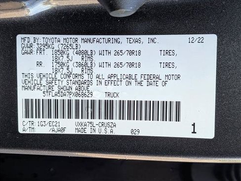 Used 2023 Toyota Tundra SR5 w/ SR5 Premium Package AWD/4WD image 19