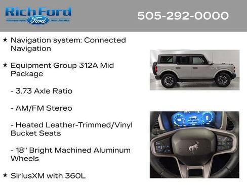 Certified 2026 Ford Bronco Outer Banks AWD/4WD image 11