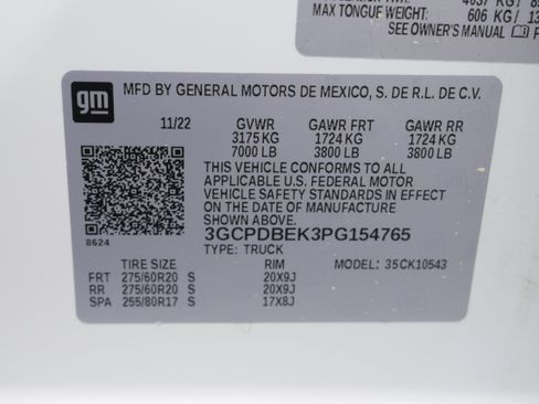 Certified 2023 Chevrolet Silverado 1500 Custom AWD/4WD image 30