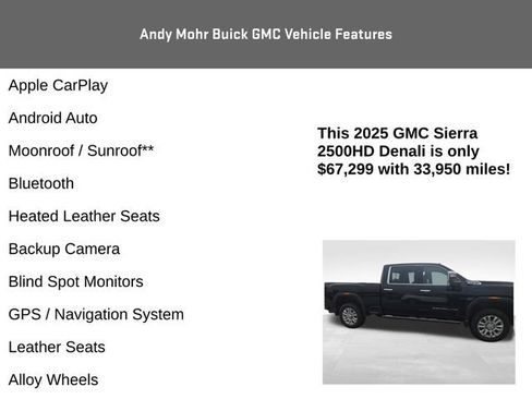 Used 2025 GMC Sierra 2500 Denali w/ Denali Reserve Package AWD/4WD image 4