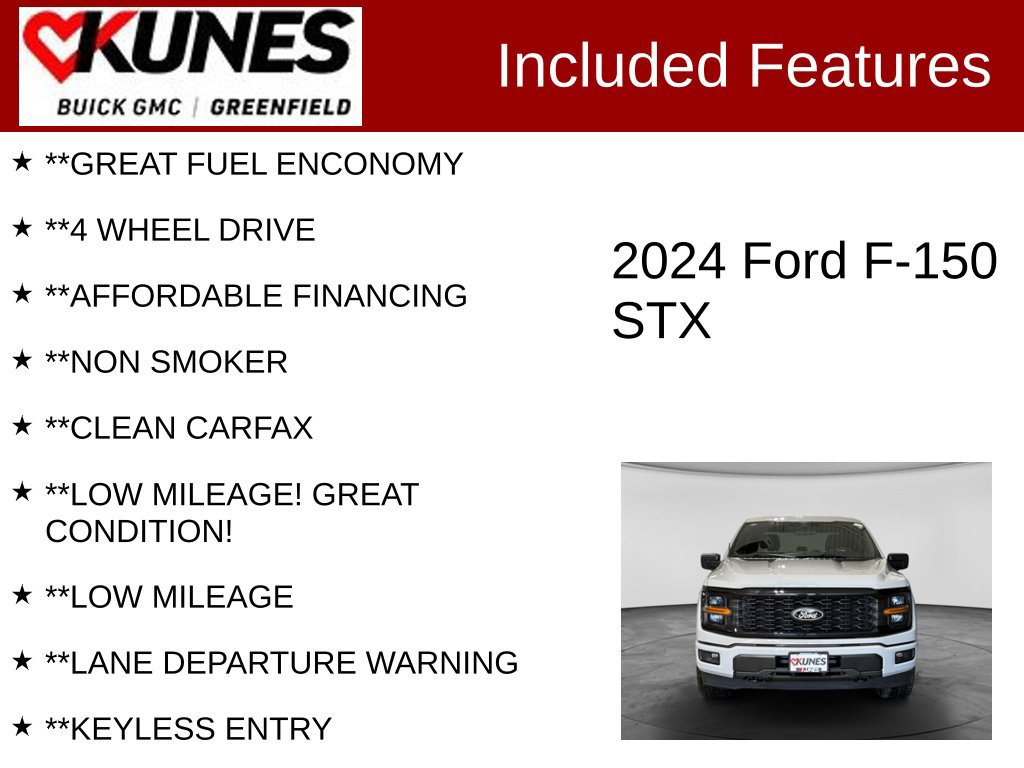 Used 2024 Ford F150 STX w/ STX Black Appearance Package AWD/4WD image 3