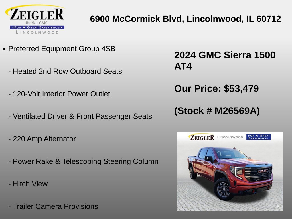 Used 2024 GMC Sierra 1500 AT4 w/ AT4 Preferred Package AWD/4WD image 24