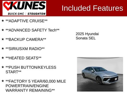 Used 2025 Hyundai Sonata SEL FWD image 2