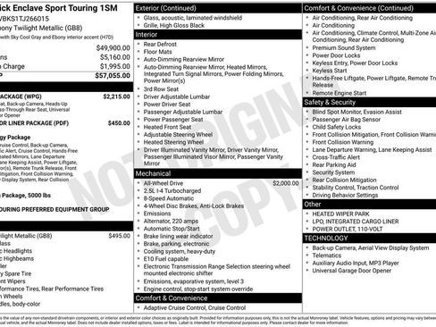 New 2026 Buick Enclave Sport Touring w/ Power Package AWD/4WD image 5