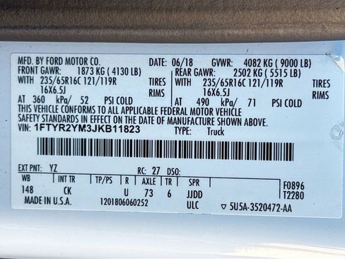 Used 2018 Ford Transit 250 148 Low Roof image 25