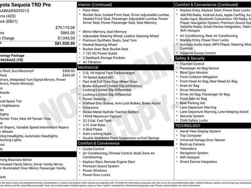 Used 2024 Toyota Sequoia TRD Pro image 33