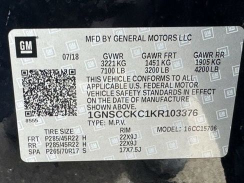 Used 2019 Chevrolet Tahoe Premier w/ RST Edition image 34