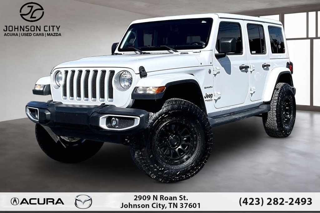 Used 2021 Jeep Wrangler Unlimited Sahara w/ Uconnect 4C Nav & Sound Group AWD/4WD image 1